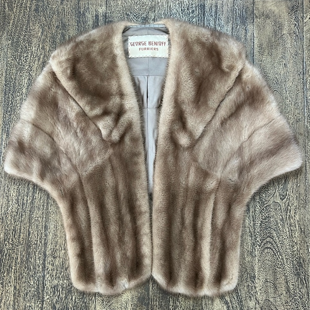 Vintage mink shrug
